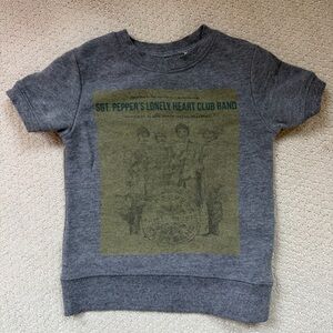 Junk Food Clothing Gray Sgt. Pepper's Lonely Heart Kids T-Shirt The Beatles